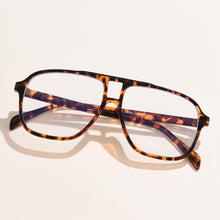 Load image into Gallery viewer, Vintage One Piece Transparent Optical Glasses Men Women Big Frame Anti Blue Ligth Eyeglasses Prescription Myopia Glasses