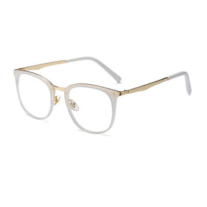 Vintage Optical Eyeglasses Women Frame Oval Metal Unisex Spectacles Female Eye Glasses oculos de Eyewear Prescription Glasses
