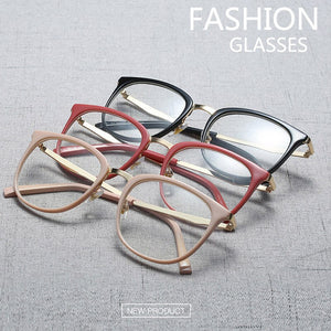 Vintage Optical Eyeglasses Women Frame Oval Metal Unisex Spectacles Female Eye Glasses oculos de Eyewear Prescription Glasses