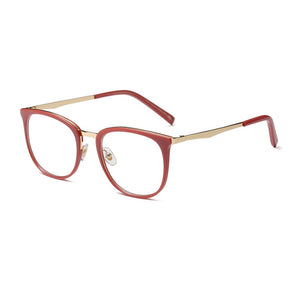 Vintage Optical Eyeglasses Women Frame Oval Metal Unisex Spectacles Female Eye Glasses oculos de Eyewear Prescription Glasses
