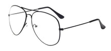 Load image into Gallery viewer, Vintage Optical Frame EyeGlasses Pilot Clear Lens One Piece Goggles Metal Frame Glasses Women Men Transparent Eyewear