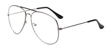 Load image into Gallery viewer, Vintage Optical Frame EyeGlasses Pilot Clear Lens One Piece Goggles Metal Frame Glasses Women Men Transparent Eyewear