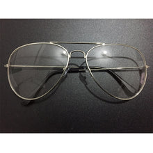 Load image into Gallery viewer, Vintage Optical Frame EyeGlasses Pilot Clear Lens One Piece Goggles Metal Frame Glasses Women Men Transparent Eyewear