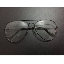 Load image into Gallery viewer, Vintage Optical Frame EyeGlasses Pilot Clear Lens One Piece Goggles Metal Frame Glasses Women Men Transparent Eyewear