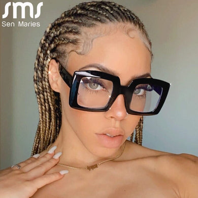 Vintage Optical Glasses Frames Women Square Myopia Frame Prescription Woman Classic Ladies Clear Eyewear Sunglases
