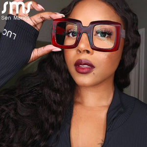 Vintage Optical Glasses Frames Women Square Myopia Frame Prescription Woman Classic Ladies Clear Eyewear Sunglases