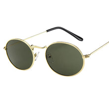 Load image into Gallery viewer, Vintage Oval Sunglasses Ellipse Metal Frame Glasses Trendy  Shades Punk Hip Hop Sunglasses Eyewear солнцезащитные очки