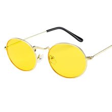 Load image into Gallery viewer, Vintage Oval Sunglasses Ellipse Metal Frame Glasses Trendy  Shades Punk Hip Hop Sunglasses Eyewear солнцезащитные очки