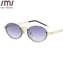 Load image into Gallery viewer, Vintage Oval Sunglasses Women Men Classic Rimless Sun Glasses UV400 Goggle Shades Framless Retro Ladies Eyewear Gafas De Sol
