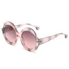Load image into Gallery viewer, Vintage Oversize Round Fishing Sunglasses Women  Big Frame Women Sun Glasses Black Gradient Glasses Women UV400
