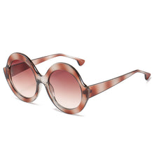 Load image into Gallery viewer, Vintage Oversize Round Fishing Sunglasses Women  Big Frame Women Sun Glasses Black Gradient Glasses Women UV400