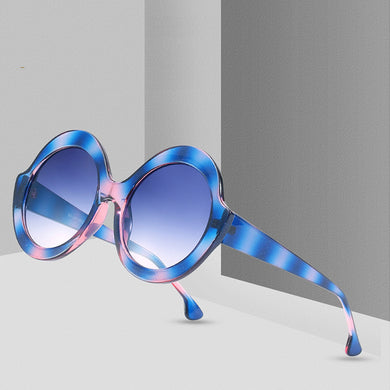 Vintage Oversize Round Fishing Sunglasses Women  Big Frame Women Sun Glasses Black Gradient Glasses Women UV400