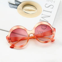 Load image into Gallery viewer, Vintage Oversize Round Fishing Sunglasses Women  Big Frame Women Sun Glasses Black Gradient Glasses Women UV400