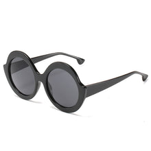 Load image into Gallery viewer, Vintage Oversize Round Fishing Sunglasses Women  Big Frame Women Sun Glasses Black Gradient Glasses Women UV400
