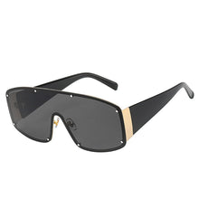 Load image into Gallery viewer, Vintage Oversized Goggle Sunglasses Women 2023 Rivet Retro Gradient Sun Glasses Men Female Designer Glasses Shades UV400
