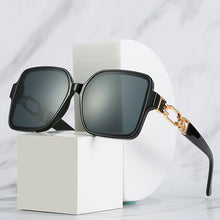 Load image into Gallery viewer, Vintage Oversized Square Sunglasses 2023 Women Black Brown Sun Glasses Retro Shades Eyewear Lady Hollow Temples Eyeglasses UV400