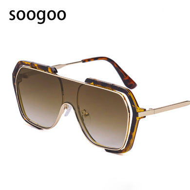 Vintage Oversized Square Sunglasses Men 2023  Brand Designer Cool Unquie Sun Glasses For Women Shades UV400