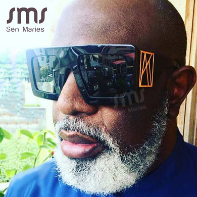 Vintage Oversized Square Sunglasses Men Women 2023  Brand Unique Male Sunglasses Eyewear Leopard Frames Retro Glasses