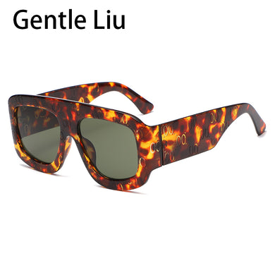 Vintage Oversized Square Sunglasses Men's 2023  Brand Designer Sun Glasses For Women Retro Big Frame Eyeglasses UV 400