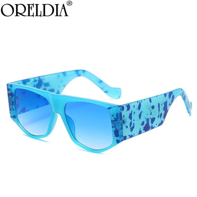 Vintage Oversized Square Sunglasses Women Punk Clolorful Sun Glasses Sunshade Eyewear Lady Brand Designer Retro Eyeglass UV400