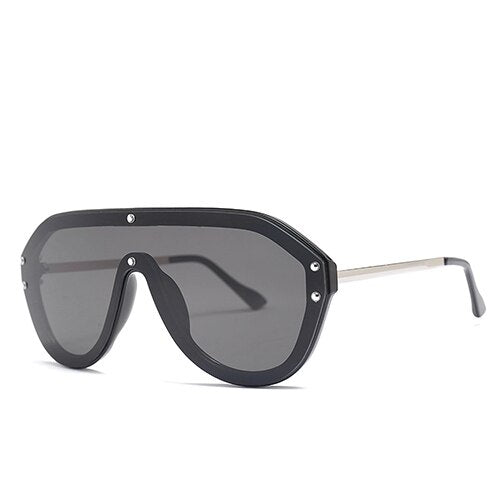 Vintage Pilot Oversized Sunglasses 2023 Women Men Big Frame Shade Sun Glasses Italian Brand Designer Top Eyewear Lunette