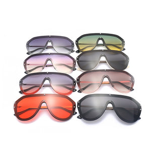 Vintage Pilot Oversized Sunglasses 2023 Women Men Big Frame Shade Sun Glasses Italian Brand Designer Top Eyewear Lunette