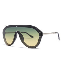 Load image into Gallery viewer, Vintage Pilot Oversized Sunglasses 2023 Women Men Big Frame Shade Sun Glasses Italian Brand Designer Top Eyewear Lunette