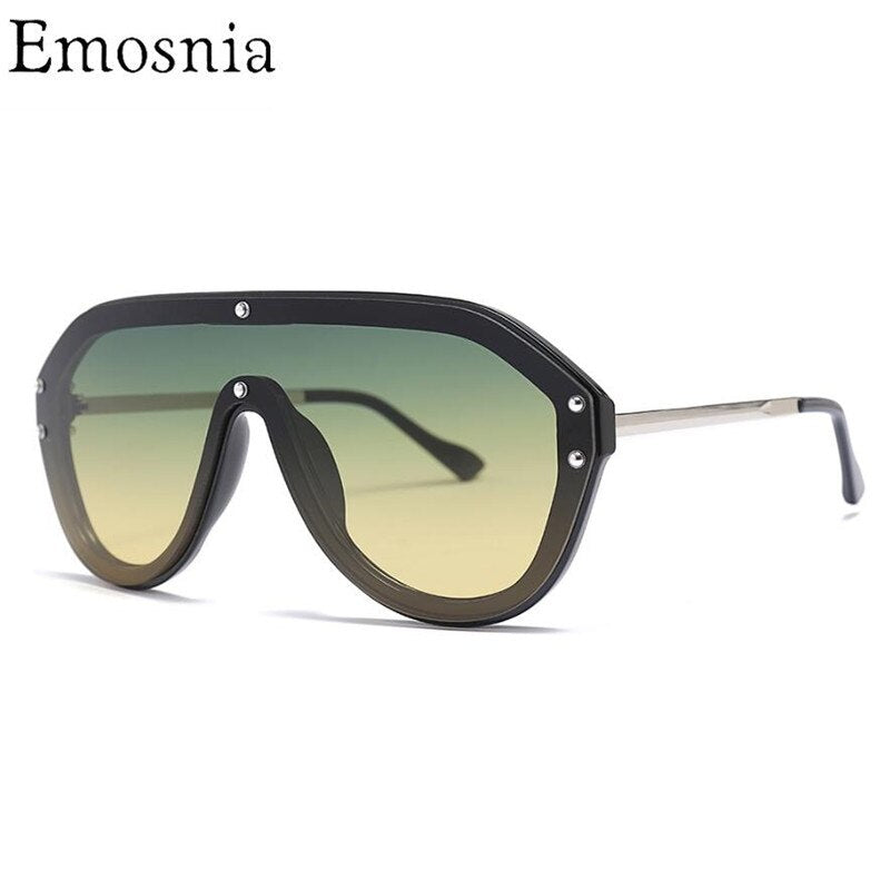 Vintage Pilot Oversized Sunglasses 2023 Women Men Big Frame Shade