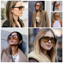 Load image into Gallery viewer, Vintage Pilot Polarized Sunglasses Women Men Oversize Anti-glare Driver Retro Sunglasses Female Shades UV400 zonnebril dames