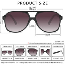 Load image into Gallery viewer, Vintage Pilot Polarized Sunglasses Women Men Oversize Anti-glare Driver Retro Sunglasses Female Shades UV400 zonnebril dames