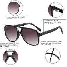Load image into Gallery viewer, Vintage Pilot Polarized Sunglasses Women Men Oversize Anti-glare Driver Retro Sunglasses Female Shades UV400 zonnebril dames