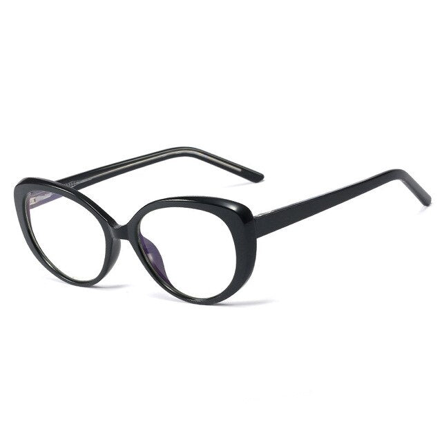 Vintage Plastic Titanium Glasses Frames Cat Eye Anti-blue Light Men Women Optical Computer Glasses Clear Lens Eyeglasses