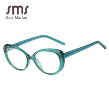 Load image into Gallery viewer, Vintage Plastic Titanium Glasses Frames Cat Eye Anti-blue Light Men Women Optical Computer Glasses Clear Lens Eyeglasses