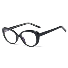 Load image into Gallery viewer, Vintage Plastic Titanium Glasses Frames Cat Eye Anti-blue Light Men Women Optical Computer Glasses Clear Lens Eyeglasses