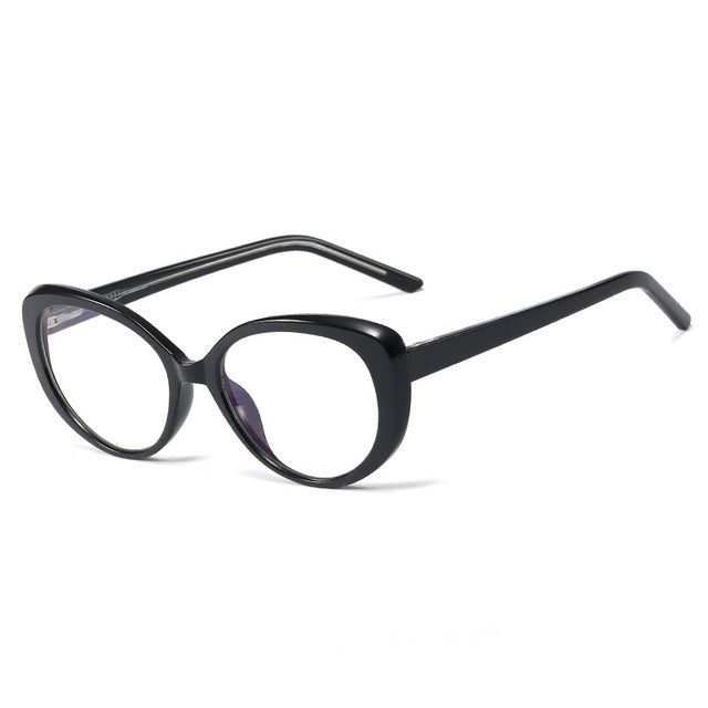 Vintage Plastic Titanium Glasses Frames Cat Eye Anti-blue Light Men Women Optical Computer Glasses Clear Lens Eyeglasses
