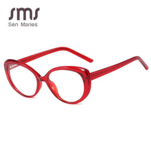 Load image into Gallery viewer, Vintage Plastic Titanium Glasses Frames Cat Eye Anti-blue Light Men Women Optical Computer Glasses Clear Lens Eyeglasses