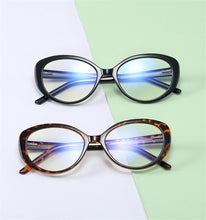 Load image into Gallery viewer, Vintage Plastic Titanium Glasses Frames Cat Eye Anti-blue Light Men Women Optical Computer Glasses Clear Lens Eyeglasses
