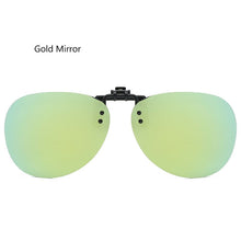 Load image into Gallery viewer, Vintage Polarized Clip On Flip Up Sunglasses Clip for Myopia Glasses Aviation Pilot Outdoor Driving Fishing Eyewear Shades UV400