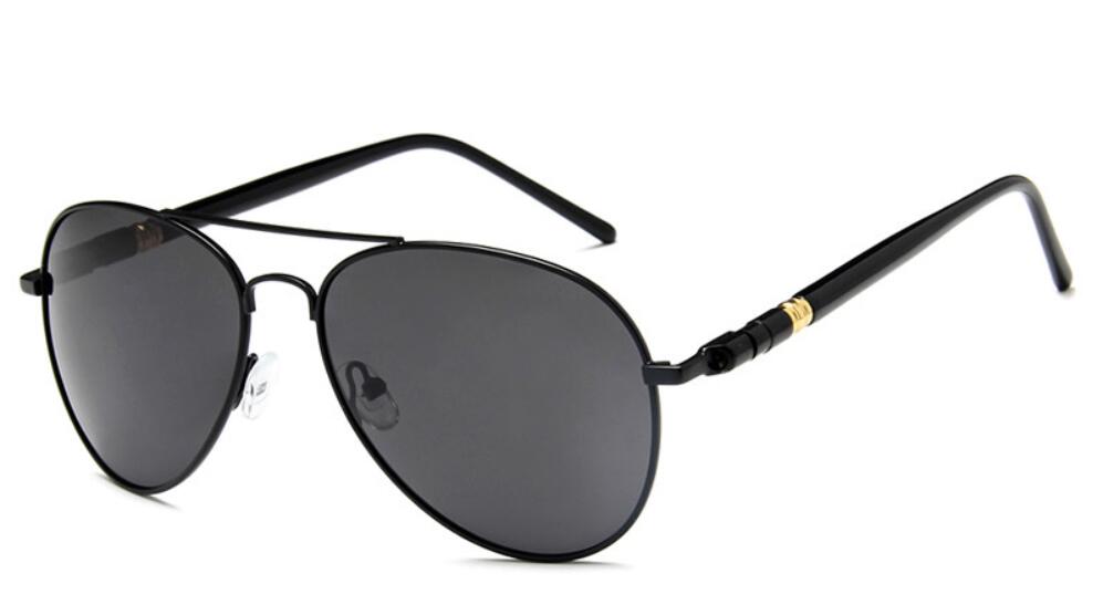 Vintage Polarized Sunglasses Men Sun Glasses Design Metal Frame Driving Shades Male Eyewear