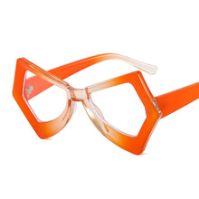 Load image into Gallery viewer, Vintage Polygon Butterfly Cat Eye Anti-blue Light Eyeglasses For Women Rainbow Computer Glasses Frame Lady Shades