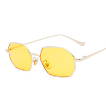 Load image into Gallery viewer, Vintage Polygon Square Sunglasses Women Small Red Metal Sun Glasses Brand Designer Glasses Lady Oculos De Sol Gafas