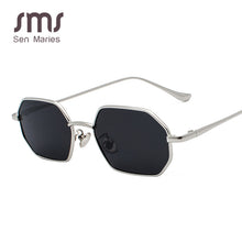 Load image into Gallery viewer, Vintage Polygon Square Sunglasses Women Small Red Metal Sun Glasses Brand Designer Glasses Lady Oculos De Sol Gafas