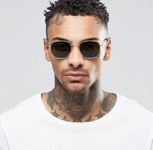 Load image into Gallery viewer, Vintage Polygonal Sunglasses men Women Glass Luxury Retro Metal Frames Mirror 3548 Sun Glasses oculos de sol dos homens UV400