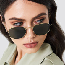 Load image into Gallery viewer, Vintage Polygonal Sunglasses men Women Glass Luxury Retro Metal Frames Mirror 3548 Sun Glasses oculos de sol dos homens UV400