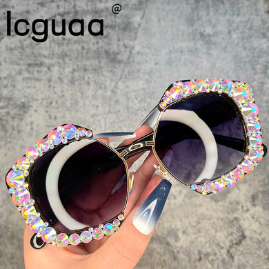 Vintage Polygonal sunglasses Women Irregular polygon sun glasses Square eyeglasses UV400 Female gafas de sol
