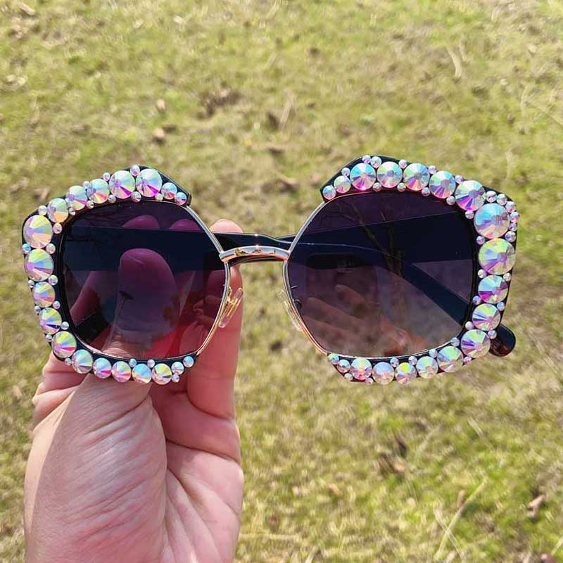 Vintage Polygonal sunglasses Women Irregular polygon sun glasses Square eyeglasses UV400 Female gafas de sol