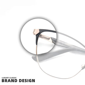 Vintage Prescription Eyeglass Frames Myopia Women's Optical Lenses Glasses  Designer Retro Reading Glasses Frame For Men