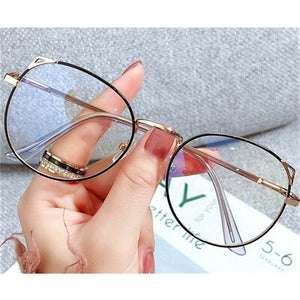 Vintage Prescription Eyeglasses Round Glasses Frame Men Women Frame Myopia Optical SpectacClear Frame Ocules blue light Eyewear