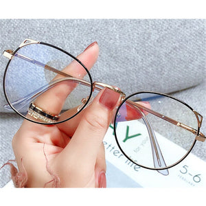 Vintage Prescription Eyeglasses Round Glasses Frame Men Women Frame Myopia Optical SpectacClear Frame Ocules blue light Eyewear