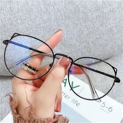 Vintage Prescription Eyeglasses Round Glasses Frame Men Women Frame Myopia Optical SpectacClear Frame Ocules blue light Eyewear